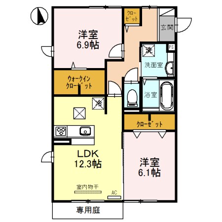 プランドールの物件間取画像