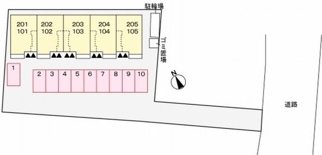アンソレイエ飾磨　Ⅱ番館の物件外観写真