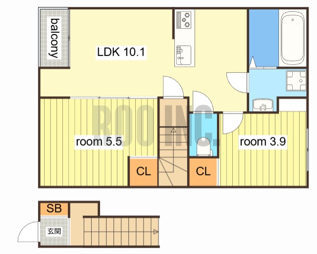 Rin bloom（リン・ブルーム）の物件間取画像