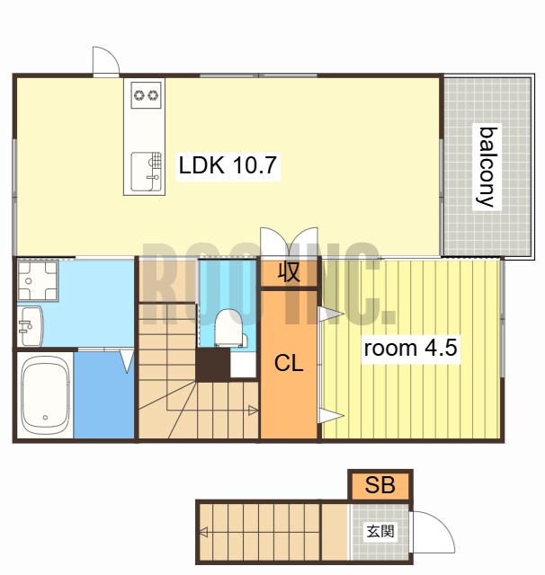 ラグーナ坂元の物件間取画像