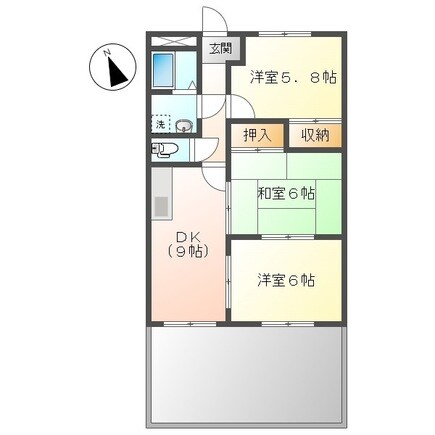 ミィーティアの物件間取画像