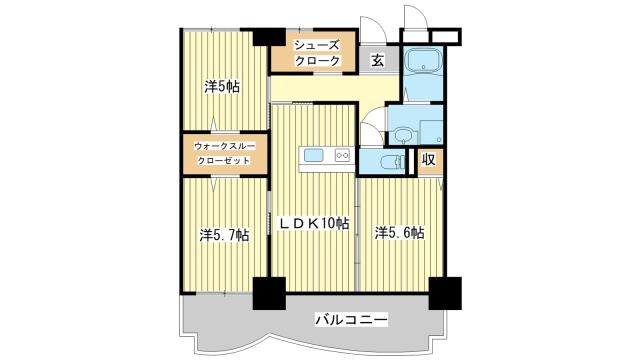 ハイツ赤坂の物件間取画像