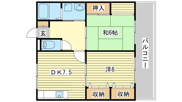 レジデンス香呂の物件間取画像