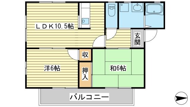 リバーハイツの物件間取画像