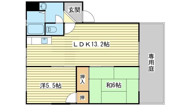 コーポ松下の物件間取画像