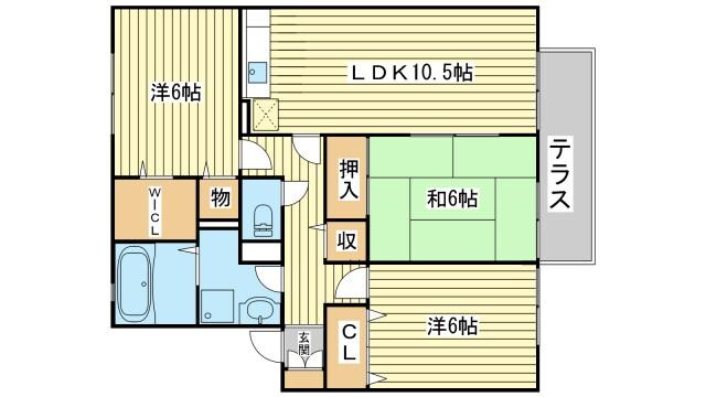 アーヴェニール憩の物件間取画像