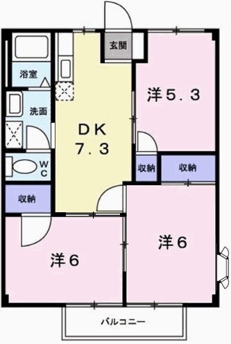 コーポ三輪の物件間取画像