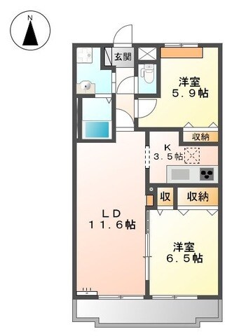 アンプルールの物件間取画像