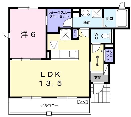 メゾネクレールの物件間取画像