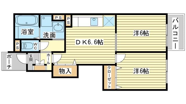 ハッピータウンの物件間取画像