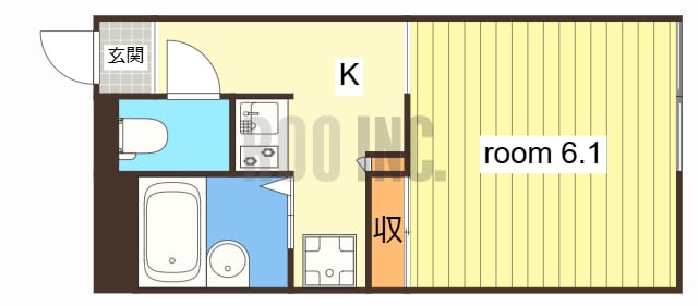 丸萬一番館の物件間取画像