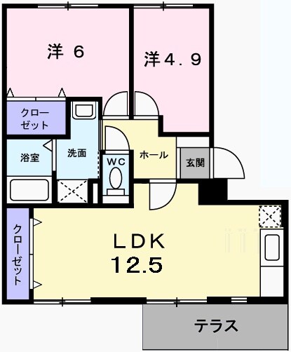 レジデンス富永Ａの物件間取画像