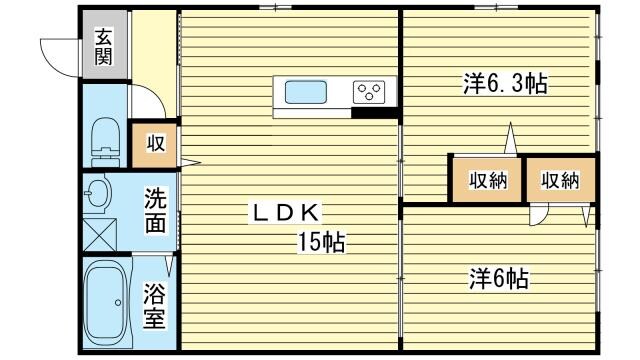 ブランドールの物件間取画像