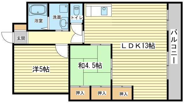 イーストアベニューの物件間取画像