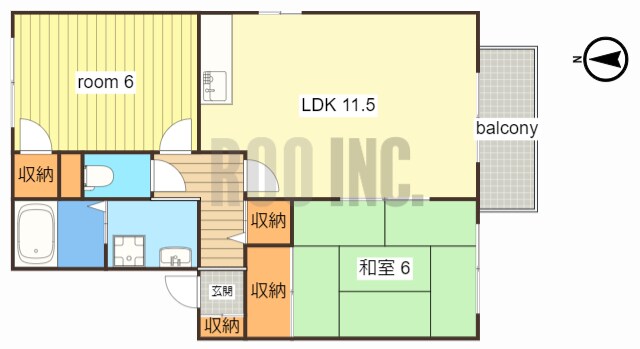 サンアクティーの物件間取画像