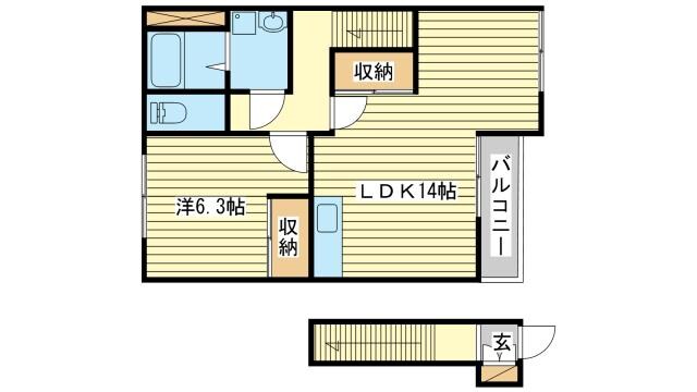 ウエスト　コートの物件間取画像