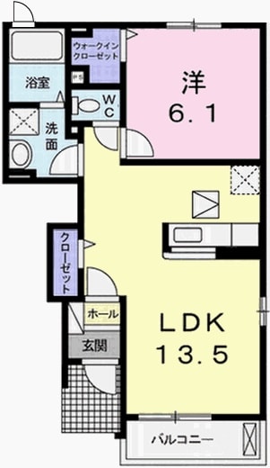 ハマナスⅢの物件間取画像