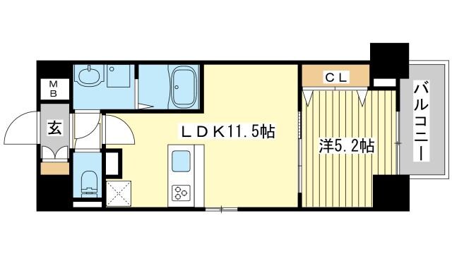 MISTRAL姫路駅前Ⅴの物件間取画像