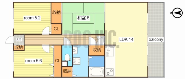 シルトクレーテ青山の物件間取画像