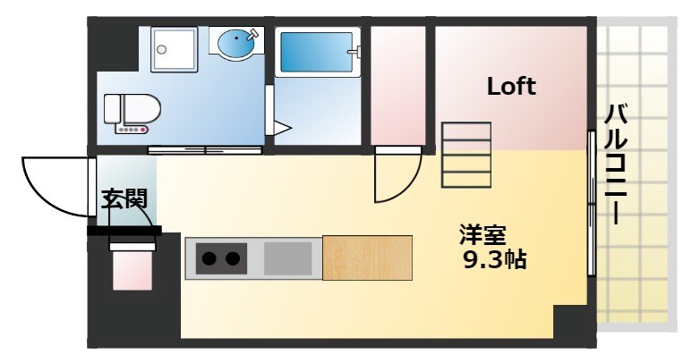 芦原橋駅 徒歩7分 5階の物件間取画像