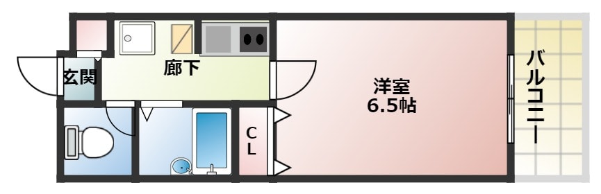 恵美須町駅 徒歩7分 2階の物件間取画像