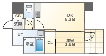 桜川駅 徒歩3分 4階の物件間取画像