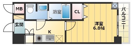 ＫＤＸレジデンス難波南の物件間取画像