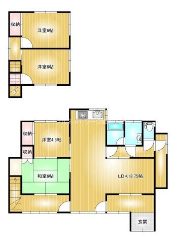 玉島柏島戸建の物件間取画像