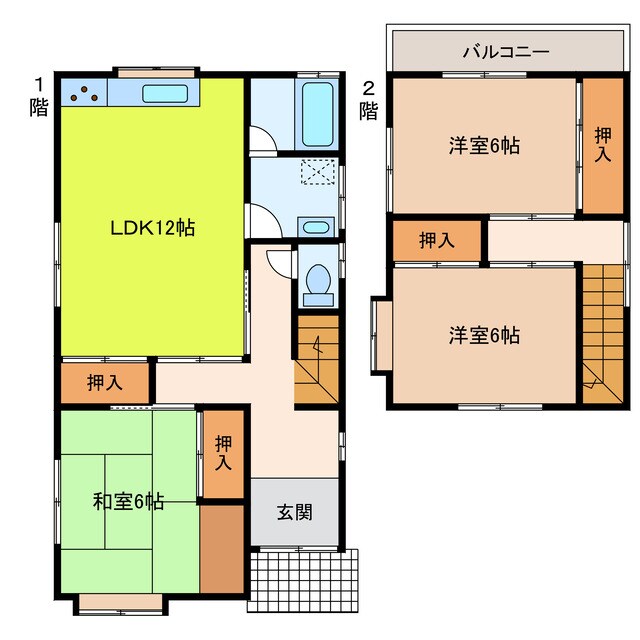 藍本戸建の物件間取画像