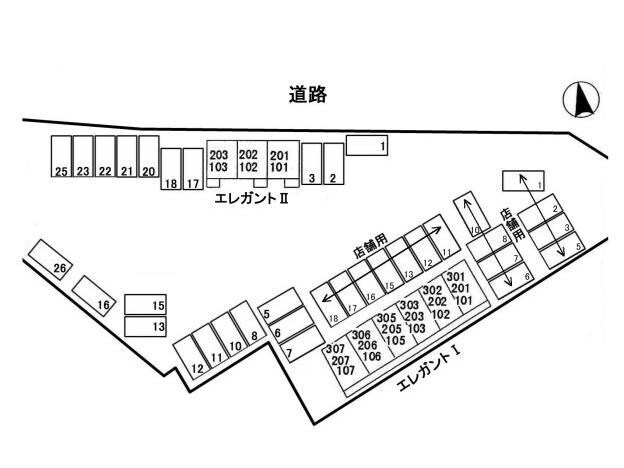 エレガントⅠの物件外観写真