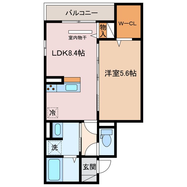 RハイツⅢの物件間取画像