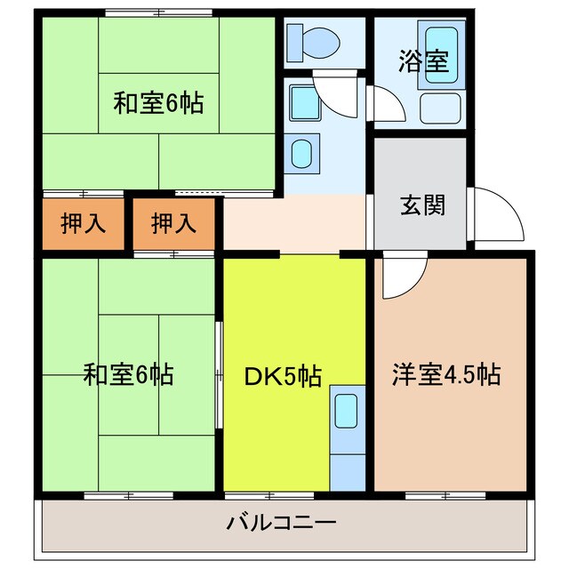 スカイハイツの物件間取画像