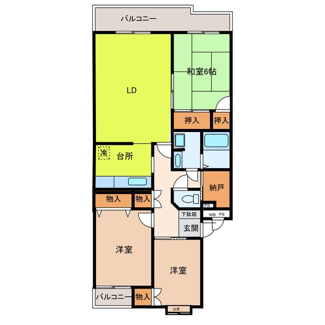 to　U　あかしあ台の物件間取画像