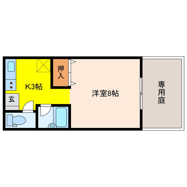 カーサ津名の物件間取画像