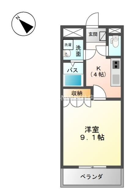 ルナ・アルカディア参番館の物件間取画像