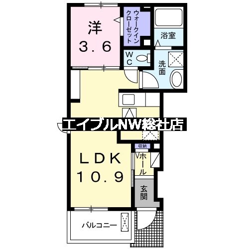 エレガンテ倉敷の物件間取画像