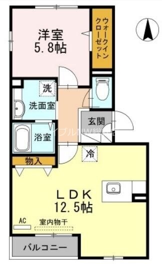 レザン倉敷の物件間取画像