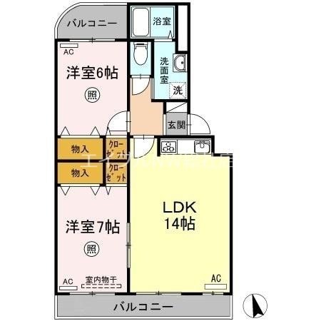 リヴェールの物件間取画像