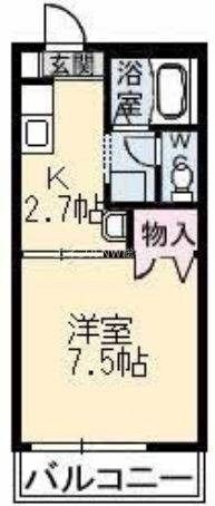 コロニーK　Ａ棟の物件間取画像