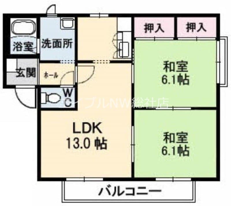 CHEZ-MOI　A棟の物件間取画像