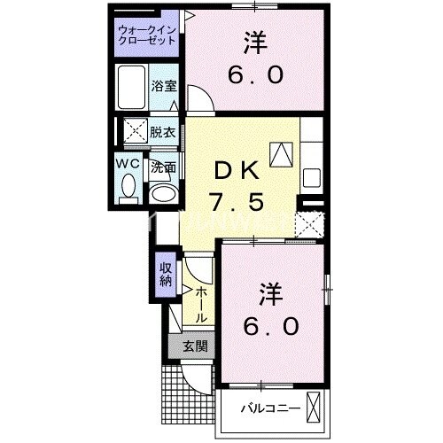 パレス真壁の物件間取画像