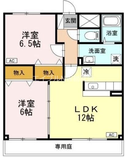 クレールはなの物件間取画像