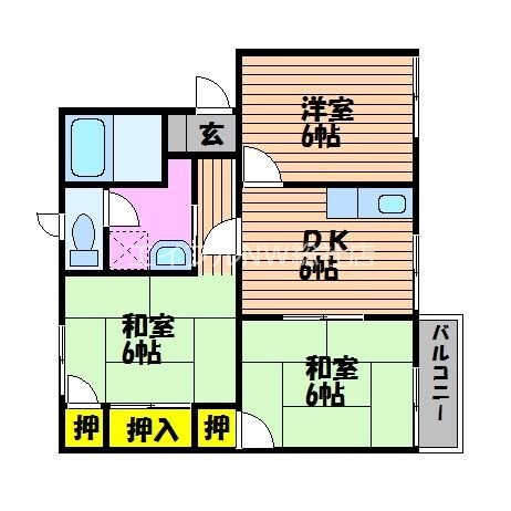 メゾングロワール　Ⅱの物件間取画像