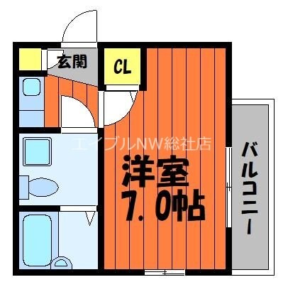 グリーンヒル中庄駅前の物件間取画像