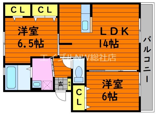 カリスの物件間取画像