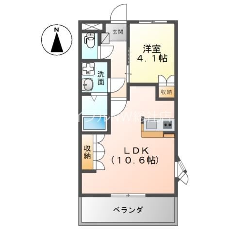 ボヌール若宮の物件間取画像