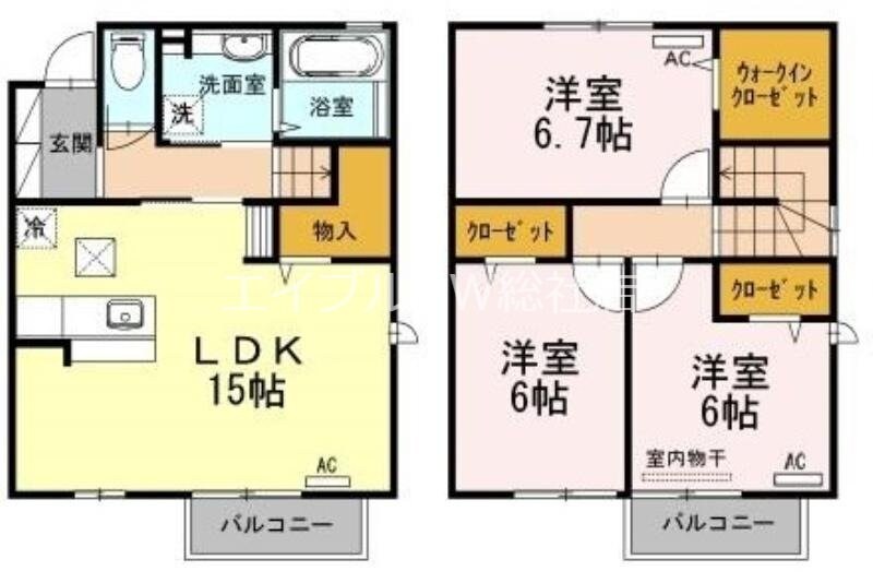 ツインズの物件間取画像