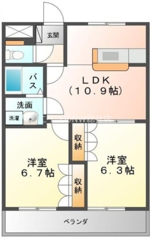 サンモールの物件間取画像