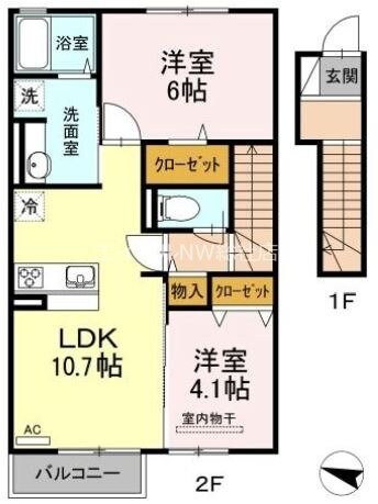 アマンプリ中津の物件間取画像