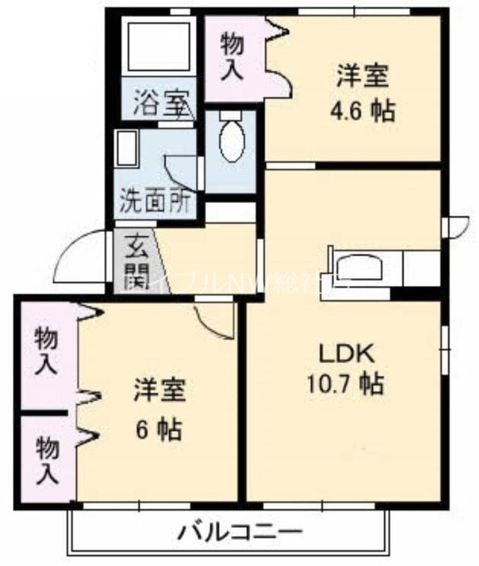 シャン　ヴィラージュの物件間取画像